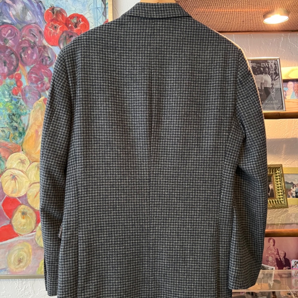 Tommy Hilfiger Houndstooth Wool Mens Jacket NWOT SIZE 40L - Picture 2 of 8